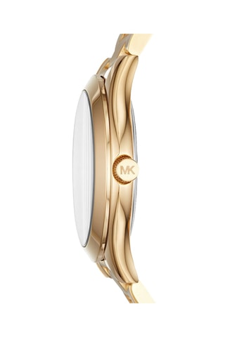 Reloj de cuarzo de acero - Dorado