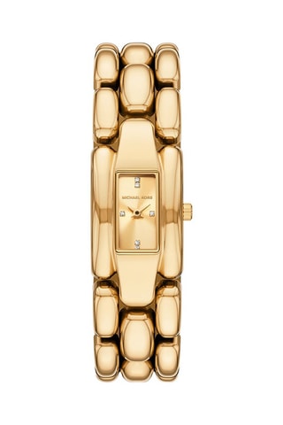 Reloj de cuarzo de acero - Dorado
