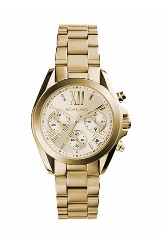 Reloj de cuarzo de acero - Cronógrafo - Dorado
