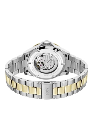 Reloj automático de acero - Plateado y dorado