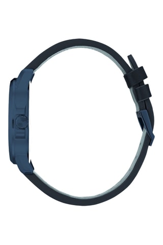 Reloj de cuarzo de piel - Azul oscuro