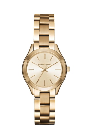 Reloj de cuarzo de acero - Dorado