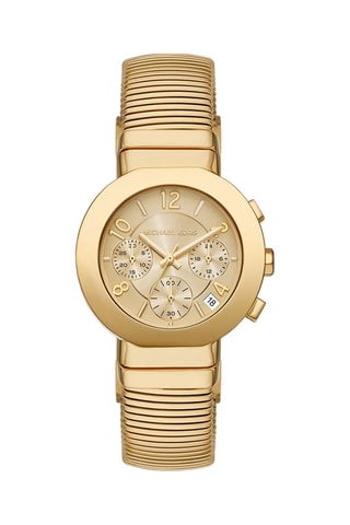 Reloj de cuarzo de acero inoxidable - Cronógrafo - Dorado