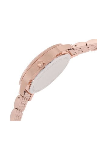 Reloj de cuarzo de acero - Rosa dorado