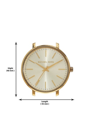 Reloj de cuarzo de acero - Dorado