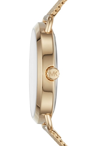 Reloj de cuarzo de acero - Dorado