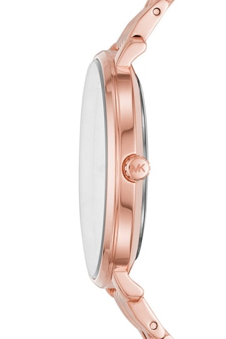 Reloj de cuarzo de acero inoxidable - Rosa dorado