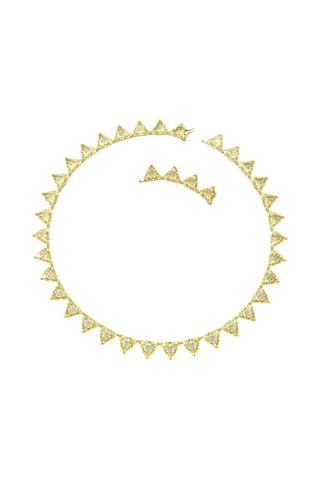 Collar bañado en oro amarillo Matrix