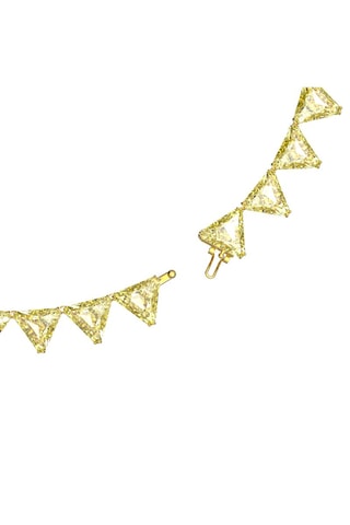 Collar bañado en oro amarillo Matrix