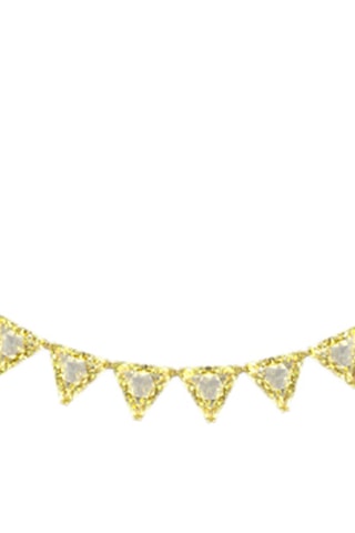 Collar bañado en oro amarillo Matrix