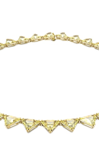 Collar bañado en oro amarillo Matrix