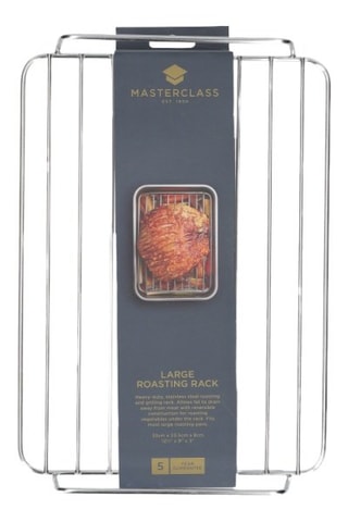 Rejilla de acero inoxidable - 33 x 23,6 x 8,2 cm - Masterclass