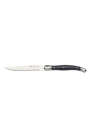 6 cuchillos chuleteros de acero inoxidable - 25,5 cm - Masterclass