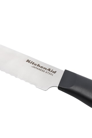 Bloque con 8 piezas de acero inoxidable y madera - Kitchenaid