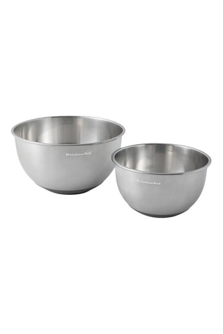 2 ensaladeras de acero inoxidable - 22,6 cm - Kitchenaid