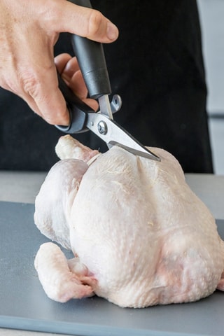 Tijeras para carne y pollo con hojas de acero inoxidable - Masterclass