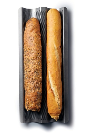 Placa para barras de pan de cerámica - 39 x 16 x 2,5 cm - Masterclass
