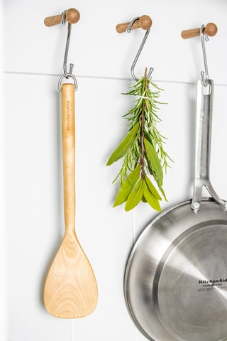 Espátula de madera de abedul y acero inoxidable - Kitchenaid