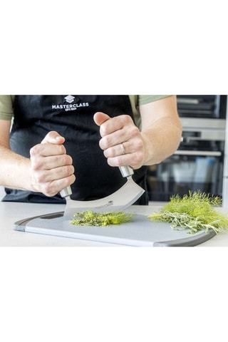 Picadora medialuna de acero inoxidable - Masterclass