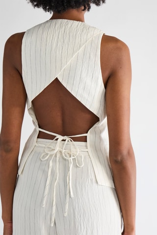 Gilet sans manches - Ecru