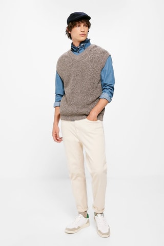 Mouwloos vest- Grijs