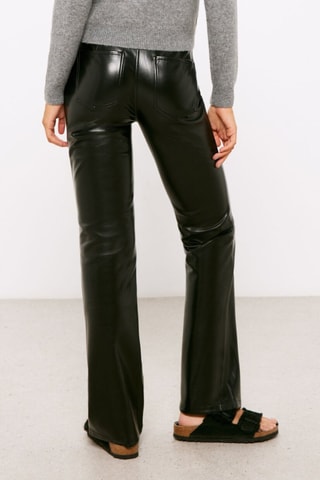 Pantalon bootcut taille haute - Noir