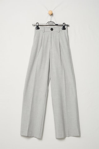 Pantalon taille haute - Gris foncé
