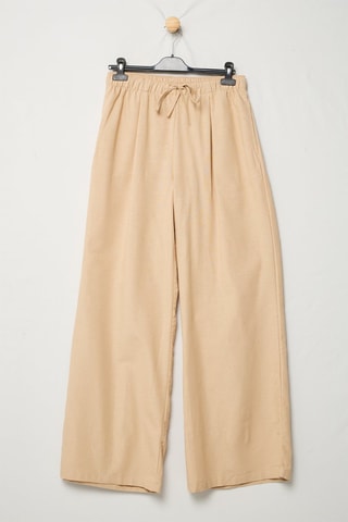 Pantalon wide legs - Beige clair