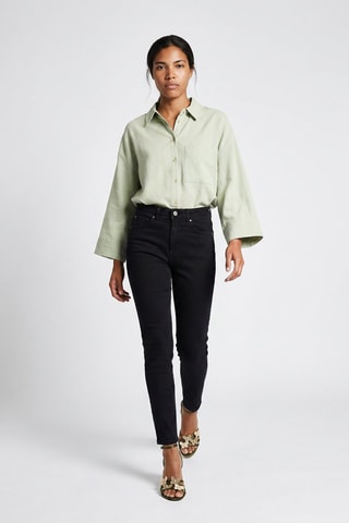 Jean taille haute - Bleu