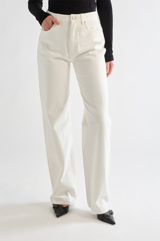 Jean taille haute - Ecru