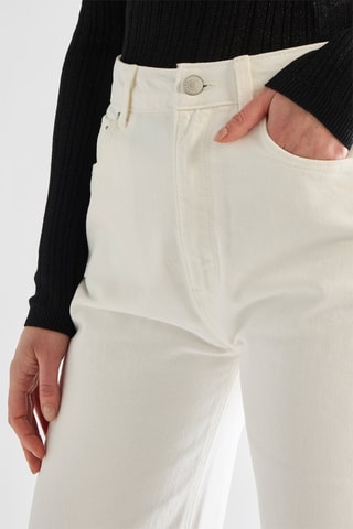 Jean taille haute - Ecru