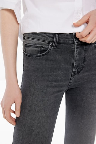 Jean bootcut 7/8 taille haute - Gris