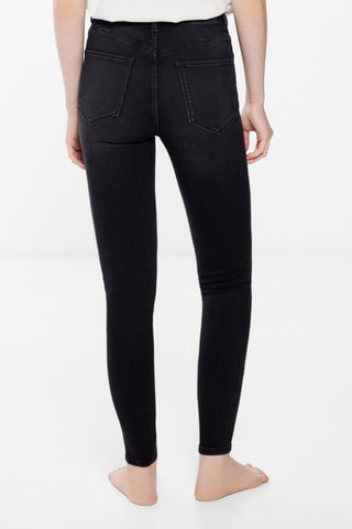Jeans Skinny Hoge Taille - Zwart