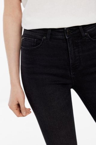Jeans Skinny Hoge Taille - Zwart