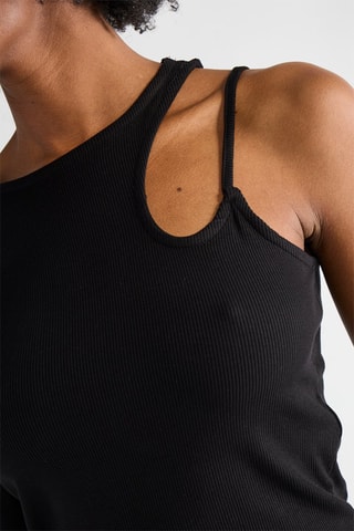 Top asymétrique - Noir