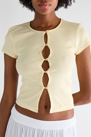 Top - Jaune pâle