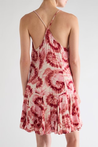 Robe patineuse tie and dye - Rouge