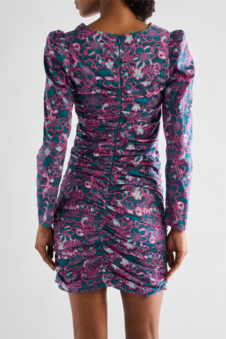 Robe fourreau - Bleu canard