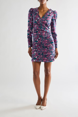Robe fourreau - Bleu canard