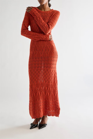Robe longue - Orange
