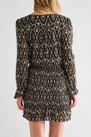 Robe patineuse - Kaki et noir