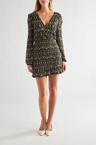 Robe patineuse - Kaki et noir