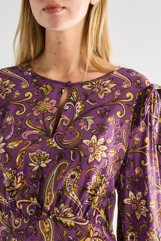 Robe drapée - Violet