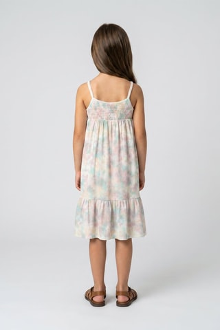 Robe tie and dye - Ecru et turquoise