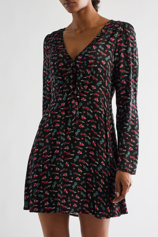 Robe patineuse - Noir et rouge
