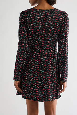 Robe patineuse - Noir et rouge