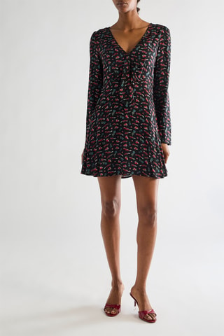 Robe patineuse - Noir et rouge