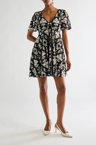 Robe patineuse - Noir et blanc