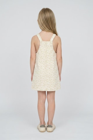 Robe-salopette - Ecru et jaune