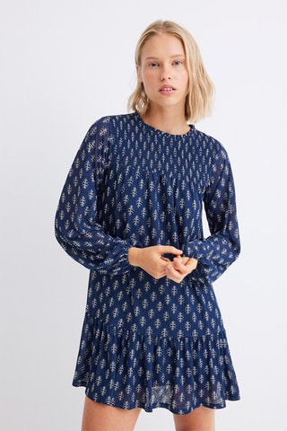 Robe droite - Bleu marine